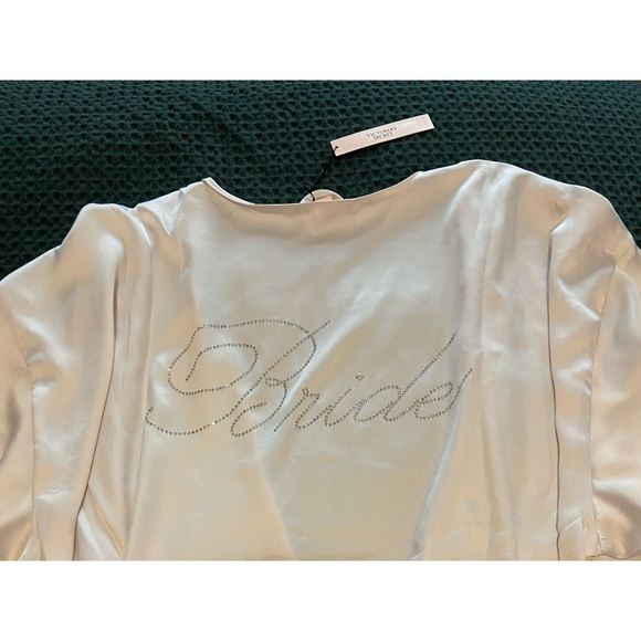 NEW Bride Embellished Satin Short Robe, Victoria’s Secret - Picture 2 of 11